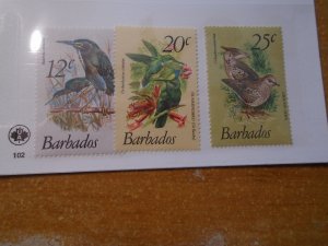 Barbados  #  500-02   MNH