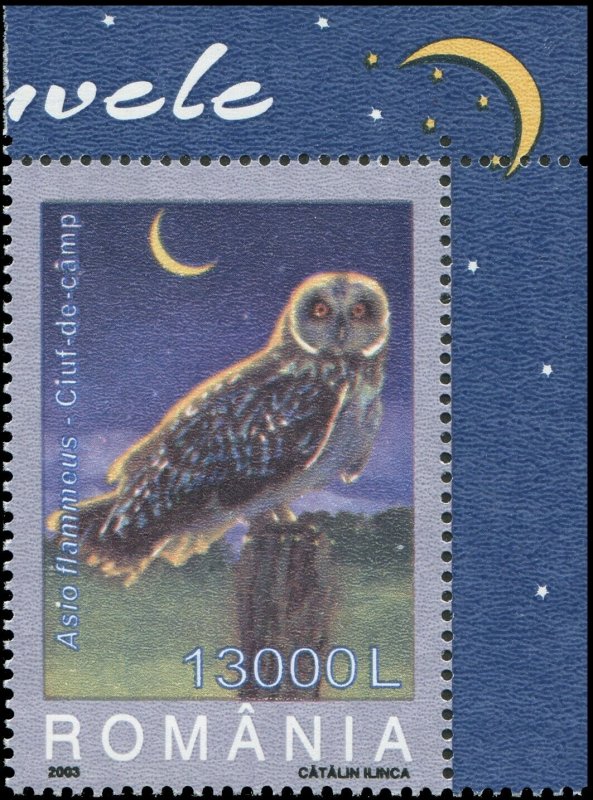 Romania 2003 Sc 4579-4584 Birds Owls CV $4.75