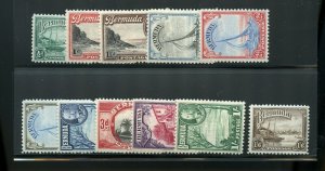 BERMUDA  DEFINITIVES SET SCOTT # 105/14  VF MINT NEVER HINGED