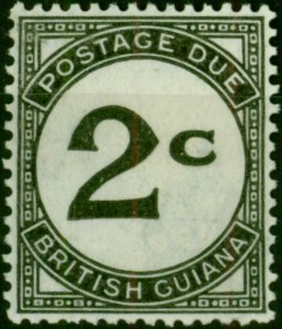 British Guiana 1952 2c Black SGD2a Fine MM