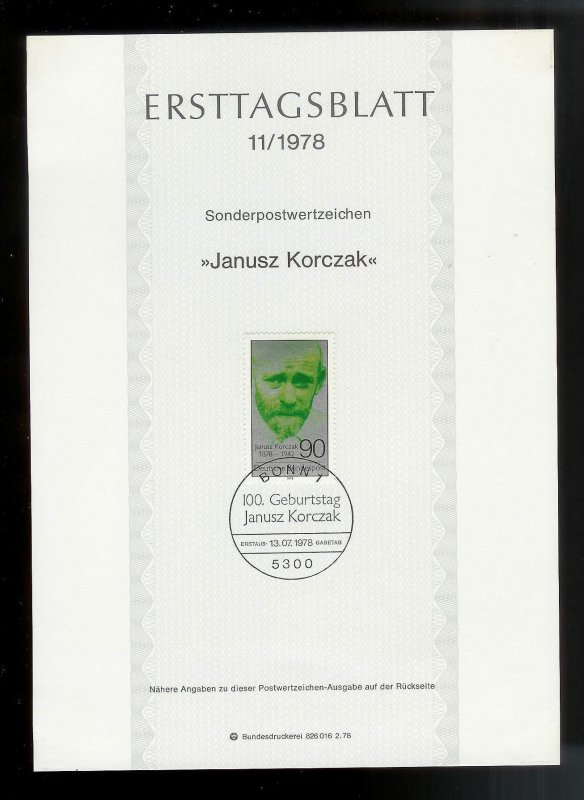 GERMANY (52) Ersttagsblatt FDC Presentation Cards