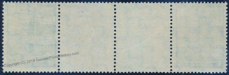 Germany 1946 SBZ West Sachsen Leipzig MiWZd17AX MNH Se-tenant Gutter 86937