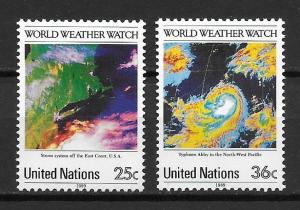 United Nations 550-51 25th WWW set MNH