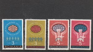 Romania STAMPS 1987 INTERNATIONAL SOLIDARITY MNH POST