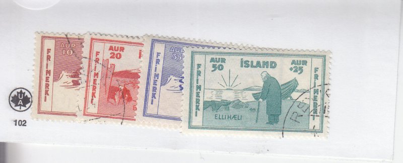 Iceland: Sc #B1-4, Semi-Postal, Used (S18956)