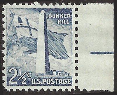 # 1034 MINT NEVER HINGED BUNKER HILL MONUMENT