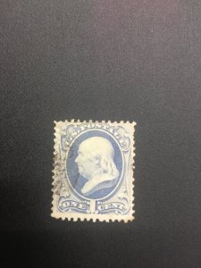 US stamp,  Scott 156,  used, Genuine,  List 2271
