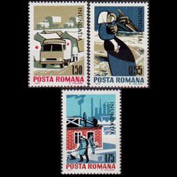 ROMANIA 1970 - Scott# 2206-8 Danube Flood Set of 3 NH