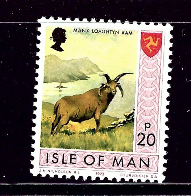 Isle of Man 25 MNH 1973 Ram