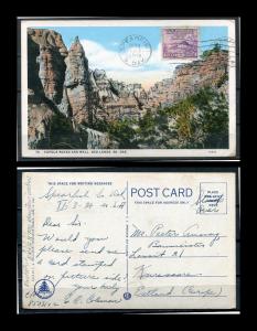 USA Postcard 1933 Used send to Estonia Sc 727