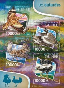 [950 27]- YEAR 2015 - GUINEA - BUSTARDS       4V   complet set  MNH/**