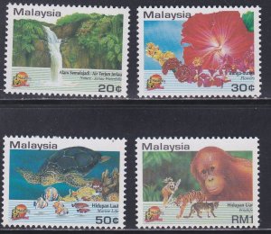 Malaysia # 495-498, Visit Malaysia - Tourism Scenes, Mint NH, 1/2 Cat