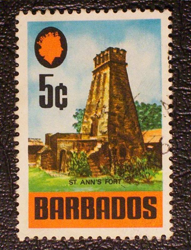 Barbados Scott #332 used