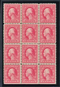 UNITED STATES 467 MINT NH VF, DOUBLE ERROR BLK 12