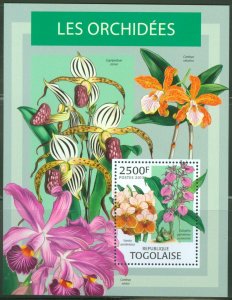 TOGO 2013 ORCHIDS SOUVENIR SHEET MINT NH