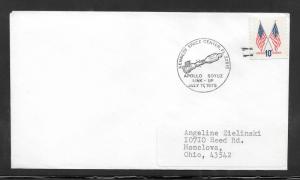 #1509 APOLLO SOYUZ Link-Up Cover Kennedy Space Center Fl. 7-17-75 (my3059)