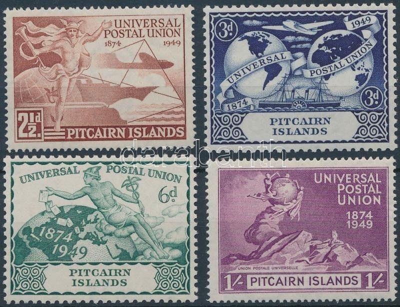 Pitcairn Islands stamp 75th anniversary of UPU set MNH 1949 Mi 15-18 WS201977