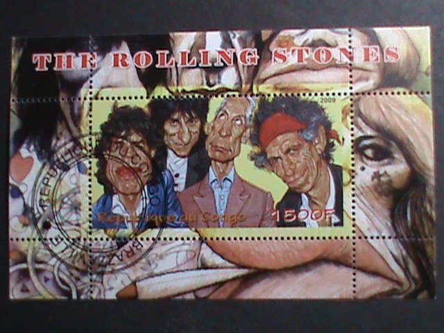 CONGO-2009- WORLD FAMOUS BAND-THE ROLLING STONES-CTO NH S/S VERY FINE