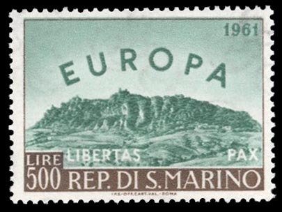 San Marino #490 Cat$40, 1961 Europa, never hinged