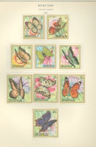 Burundi #C66-74 Unused Single (Complete Set) (Butterflies)