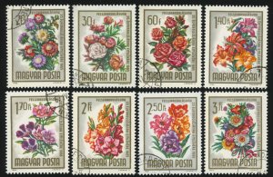 HUNGARY Sc 1669-70,1671-77 VF/Used - 1965 Flowers Issue - Partial Set