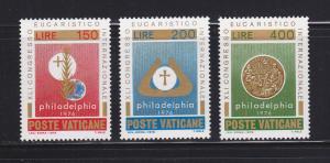 Vatican 592-594 Set MNH Designs (B)