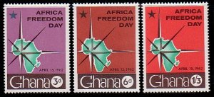 Ghana 112 - 114 MNH