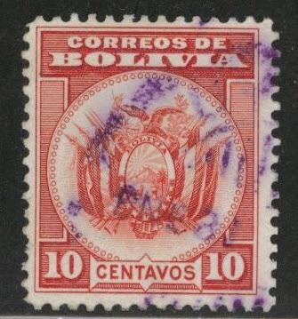 Bolivia Scott 215 Used Coat of Arms stamp