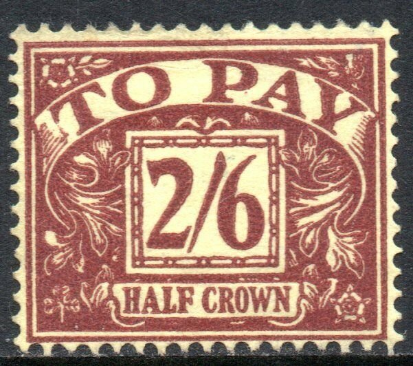 1961 Sg D65 2s6d purple/yellow Postage Due Unmounted Mint