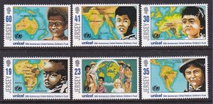 Jersey 740-745 UNICEF MNH VF