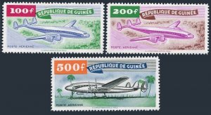 Guinea C14-C16, MNH. Michel 21-23. Air Post 1959. Lockheed Constellation.