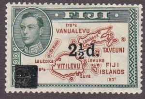 Fiji # 136, Revalued, Mint Hinged, Half Cat