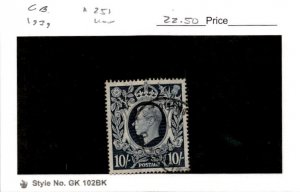 Great Britain, Postage Stamp, #251 Used, 1939 King George (AG)