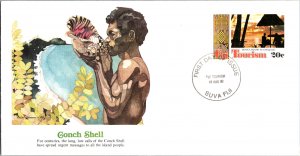 Fiji, Worldwide First Day Cover, Seashells