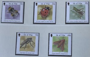 ISLE OF MAN 2001 INSECTS  SG924/928  MNH ..SEE SCAN