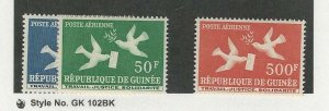 Guinea, Postage Stamp, #C17-C18, C21 Mint NH, 1959 Airmail