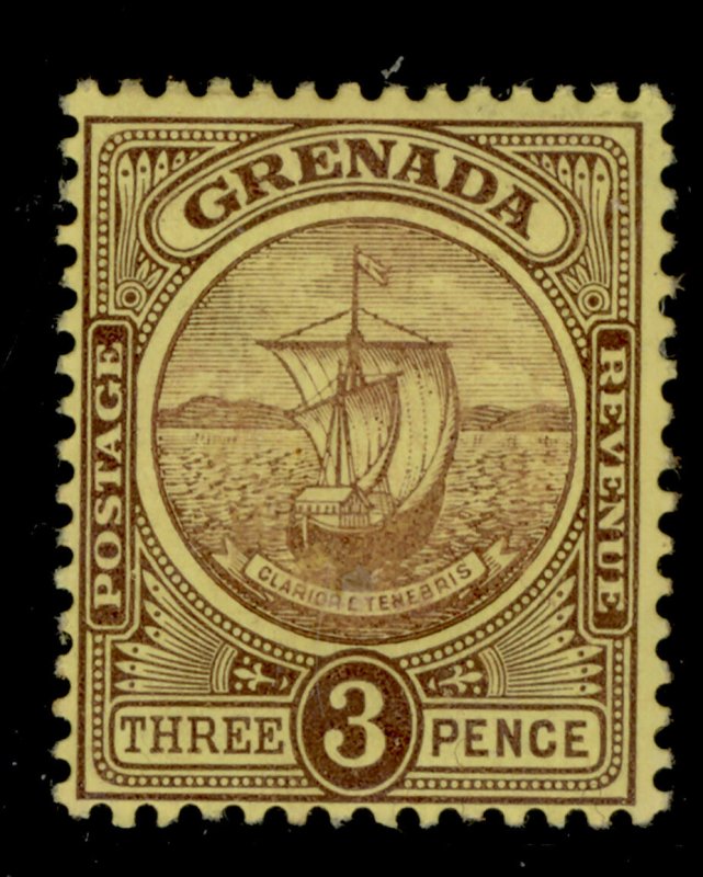 GRENADA SG84, 3d dull purple and yellow, M MINT.