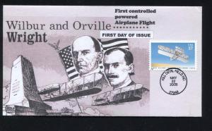 US 3783 First Flight, ROMP Cachet Wright Brothers FDC