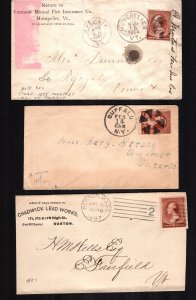 United States  210  used covers 3 diff