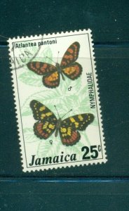 Jamaica #425  (1977 25c butterfly) 50 VFCTO used stamps CV $62.50