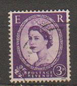 Great Britain SG 592 Used 2 graphite lines on reverse