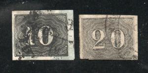 Brazil - Sc# 21 & 22 Used  /      Lot 1120614