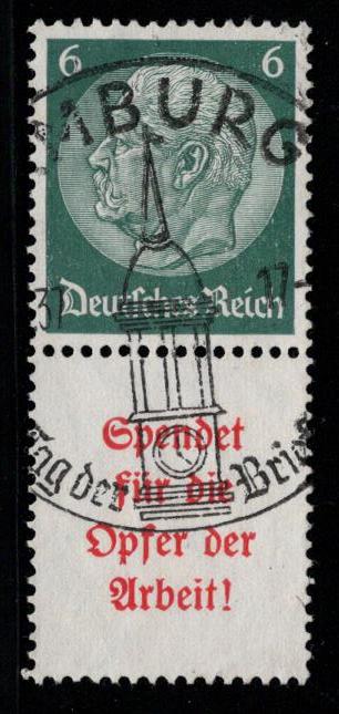 Germany Scott # 419, label A5, used, se-tenant, Mi # S125