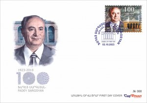 Armenia 2023 FDC Mi 1352 Academician Fadey Sargsyan scientist National Academy