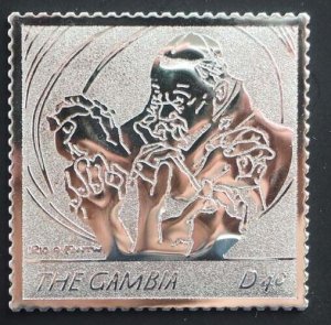 2005 Gambia 5558 silver Pope Johannes Paul II praying with hands 6,00 €