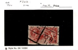 Great Britain, Postage Stamp, #223 Used, 1934 King George (AC)