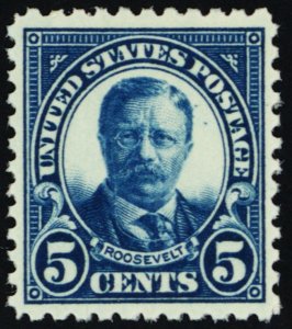 557, Mint VF/XF NH 5¢ Roosevelt - A GEM * Stuart Katz