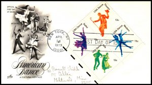 US 1748a Dance Artcraft Pencil FDC