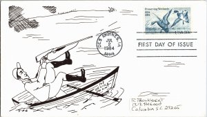 United States, Iowa, United States First Day Cover, Sports, Birds