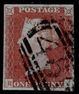 GB QV SG8, 1d red-brown PLATE 85, FINE USED. Cat £35. RJ